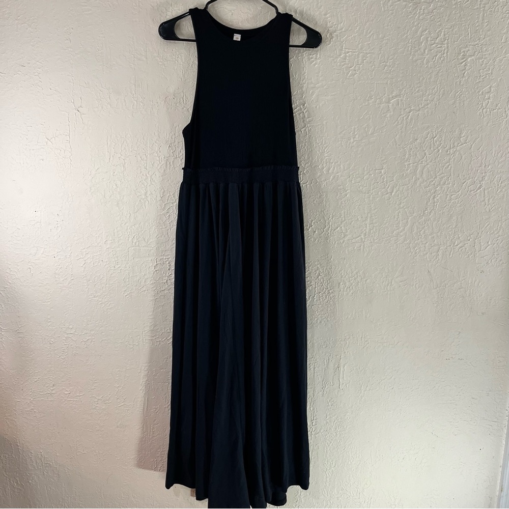 Anthropologie Daily Practice Jump High Cut Out Dress in Black - Picture 3 of 12